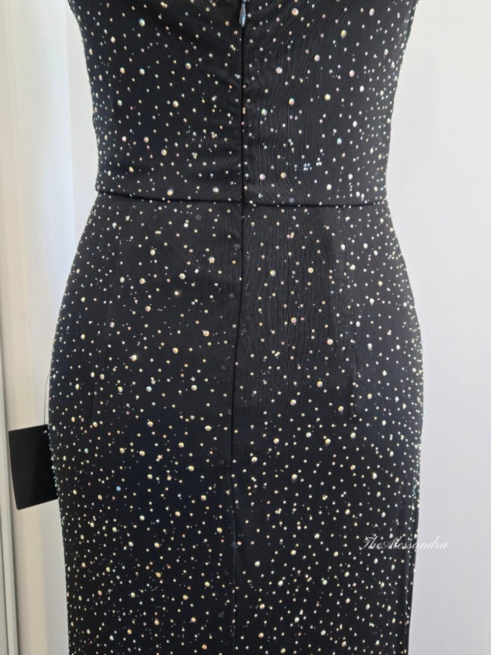 Lulus Black Rhinestone Maxi Dress Small New With Tags - Picture 13 of 17